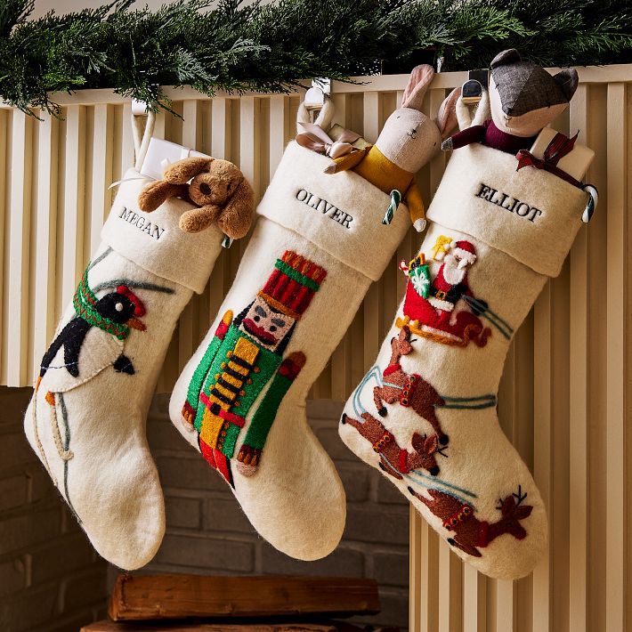 Felt Nutcracker Stocking | West Elm (US)