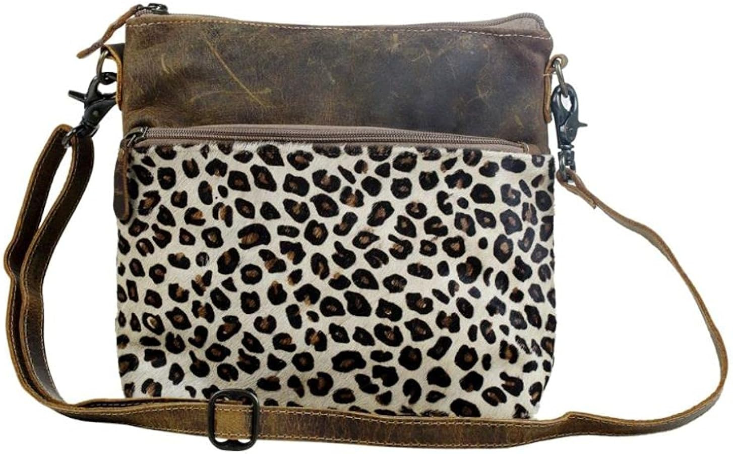 Myra Bag Feline Leather & Cowhide Bag Upcycled Cowhide & Leather S-2845 | Amazon (US)