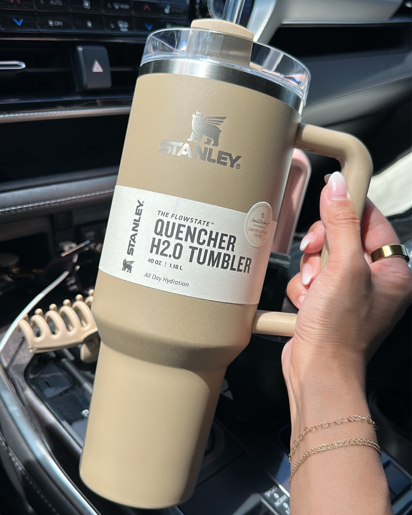 Just call me basic! 🤪 Limited Edition Hearth & Hand by Magnolia collab with Stanley just dropped and you know I had to get the Basic Brown because neutrals are my jam! 🫶🏼