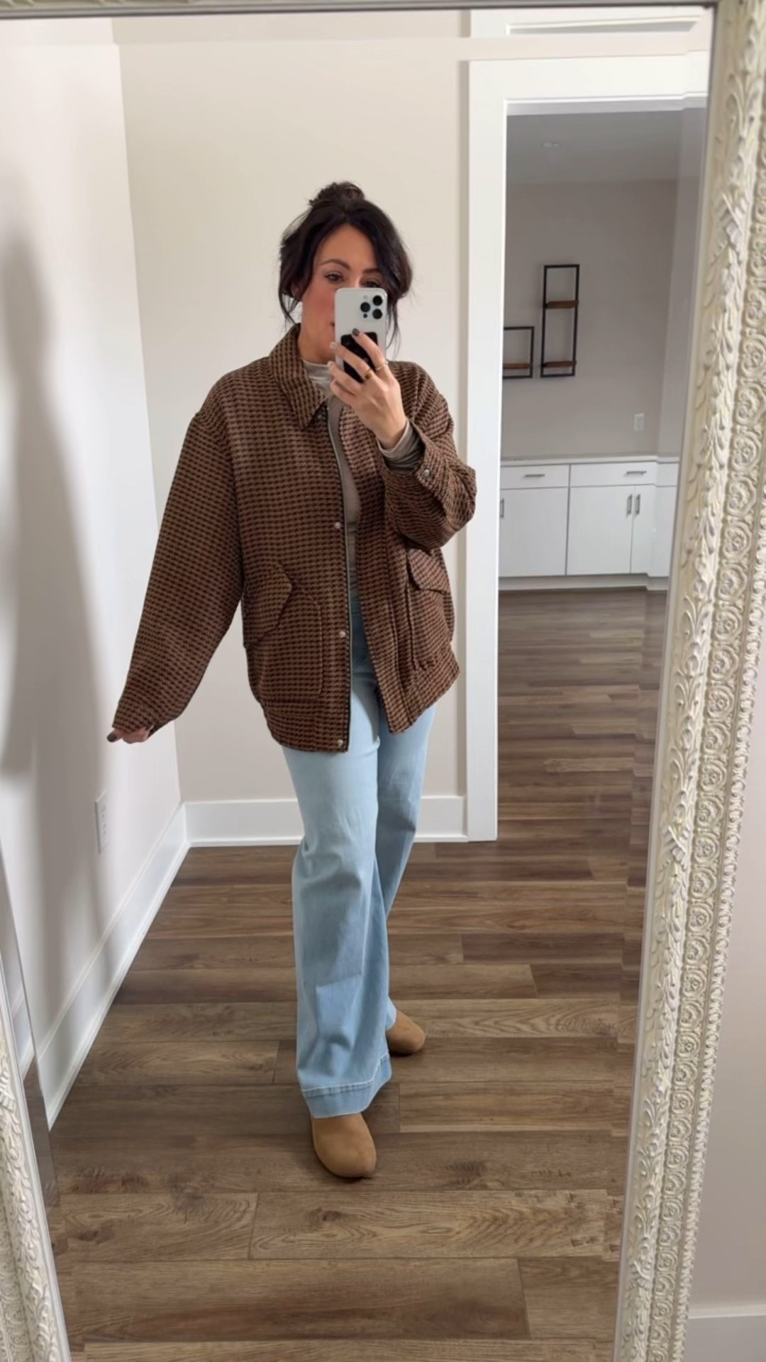 TARGET 🎯 TUESDAY 
• medium jacket - runs very oversized- need a small 
• medium tee
• size 28 denimm
• shoes true to size 


#LTKStyleTip #LTKFindsUnder50 #LTKHoliday