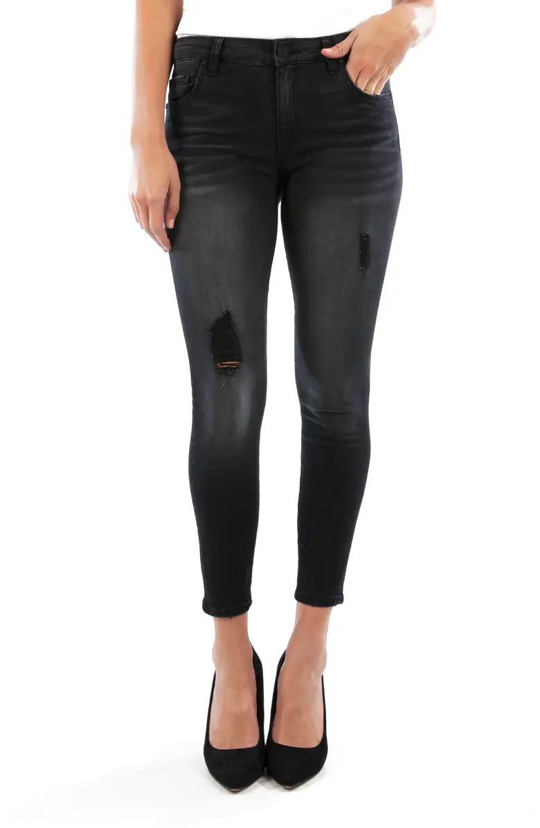 Connie Ripped High Waist Ankle Skinny Jeans | Nordstrom