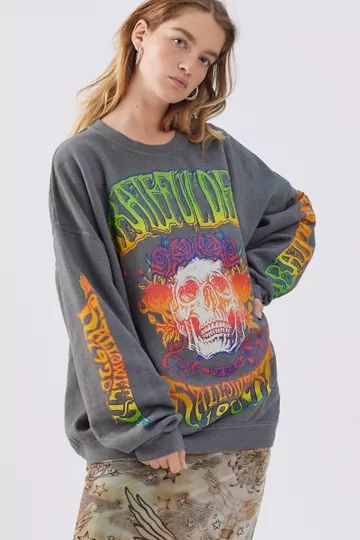 Grateful Dead Skull Crew Neck Sweatshirt | Urban Outfitters (US and RoW)