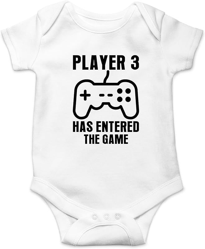 Crazy Bros Tee's Player 3 Has Entered The Game - Gamer Baby Funny Cute Novelty Infant One-piece B... | Amazon (US)