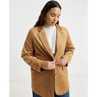 Faux Suedette Blazer | Simply Be (UK)