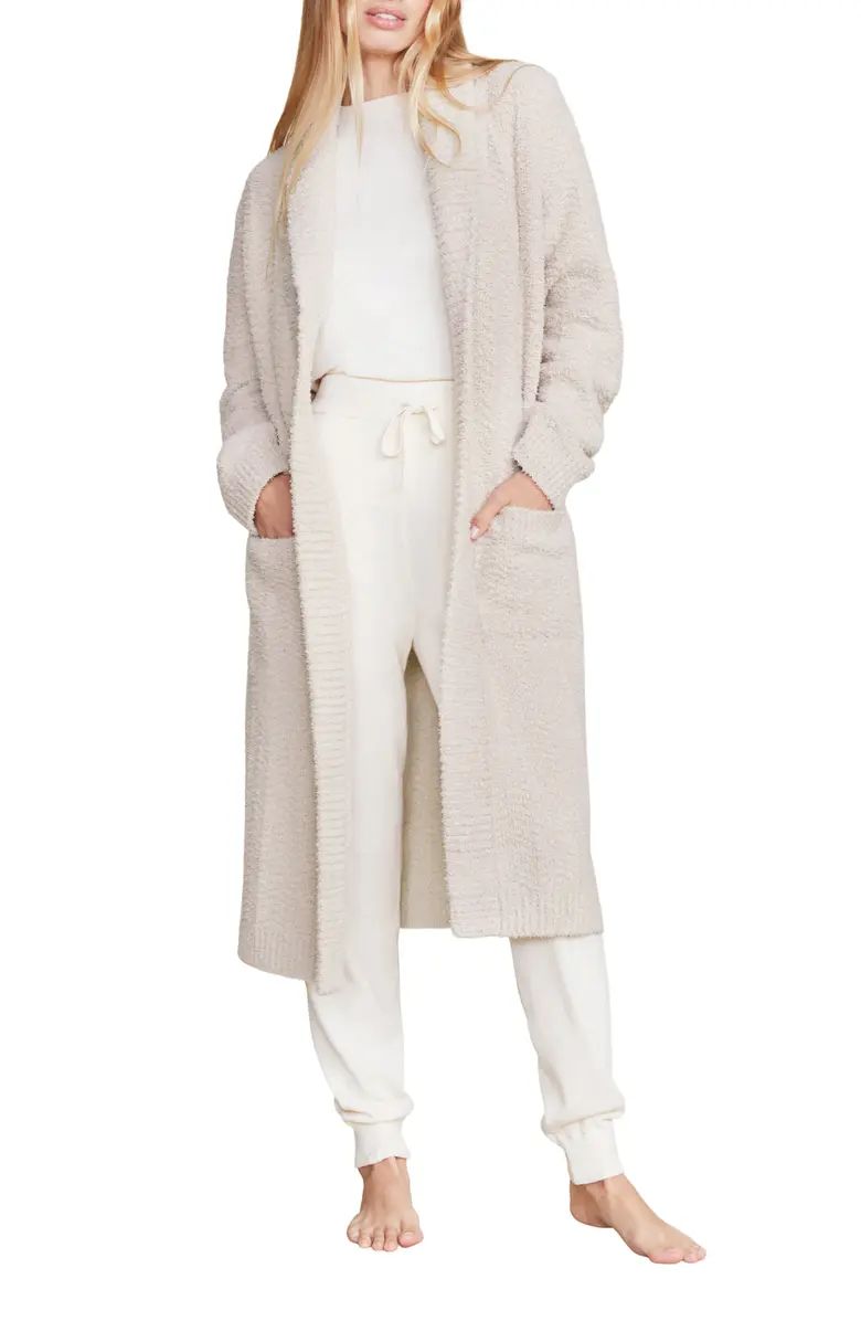 Snuggle into the spa-quality comfort of this cozy knee-length cardigan in supersoft chenille with... | Nordstrom