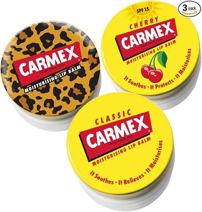 Carmex Lip Balm Pot Mixed Pack of 3 (Cherry, Classic & Wild), 7.5 g (Pack of 3) | Amazon (UK)