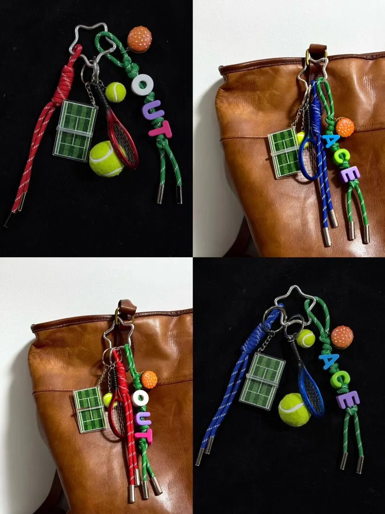 Mini Tennis Bag Charm | OUT,ACE Charms | Gift for Tennis Lovers | Dopamine Decor - Etsy | Etsy (US)