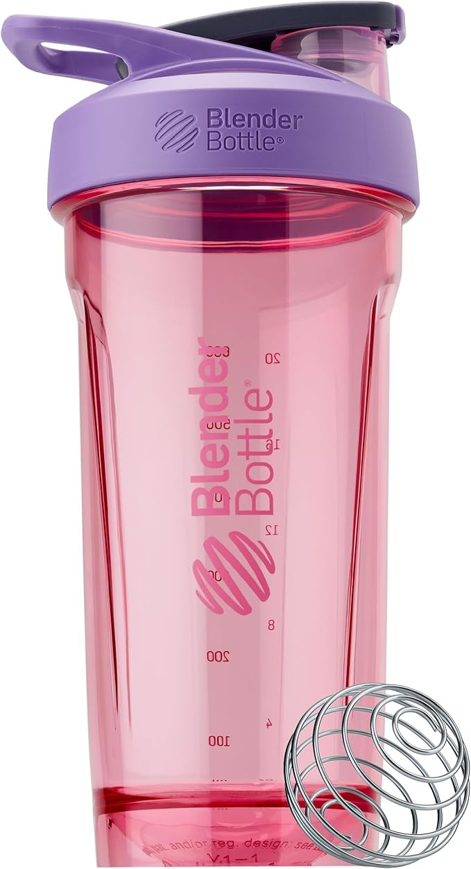BlenderBottle Sport Shaker Bottle with Wire Whisk, 28-Ounce, Purple – Protein Shakes & Hydratio... | Amazon (US)
