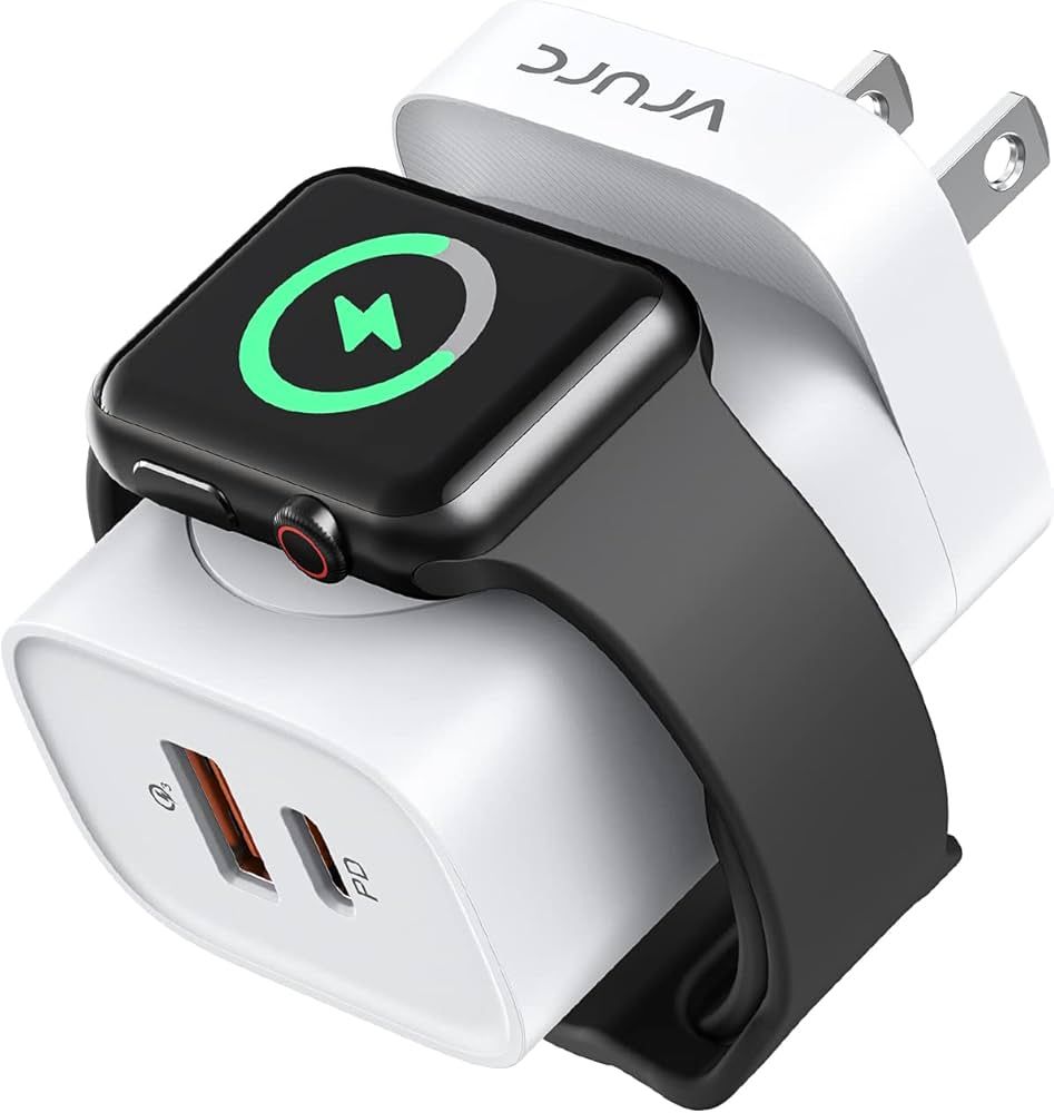 VRURC for Apple Watch Charger, PD 20W Fast Charging Block with Foldable Plug, USB C Wall Charger ... | Amazon (US)