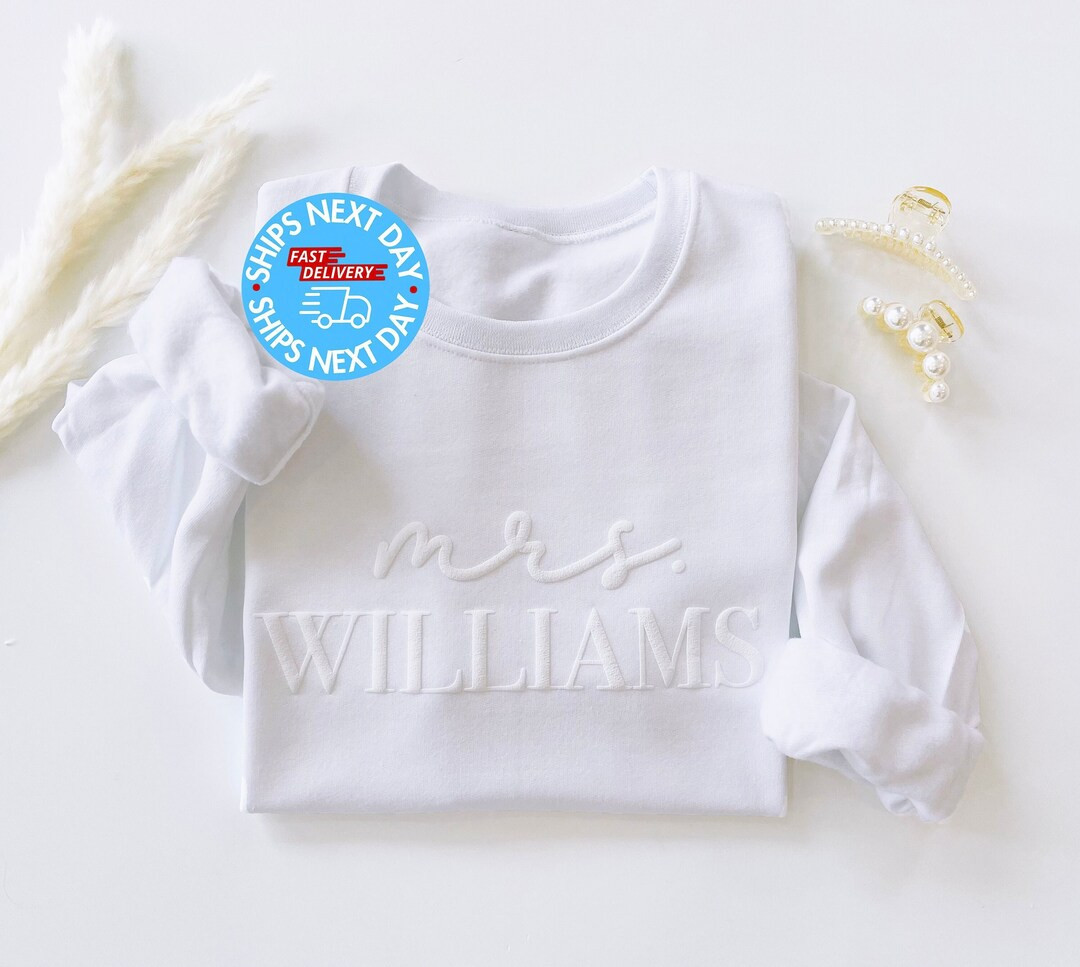 Custom Embossed Engagement Gift Future Mrs Sweatshirt New Mrs Sweatshirt Bride Sweatshirt Bride C... | Etsy (US)