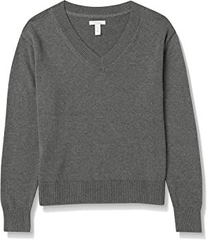 Amazon Brand - Daily Ritual Women's 100% Cotton Oversized Fit V-Neck Pullover Sweater | Amazon (CA)