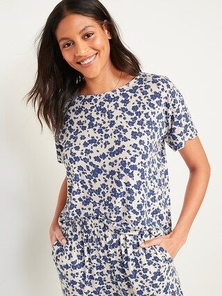 Loose Sunday Sleep Ultra-Soft Pajama Top for Women | Old Navy (US)