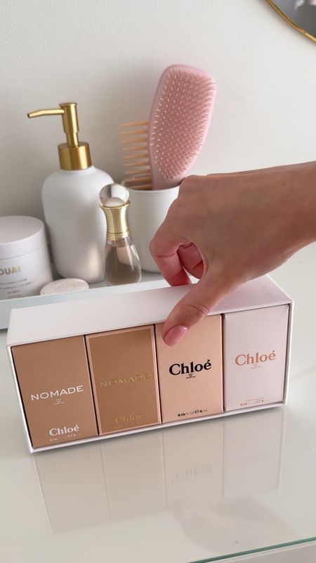 Gift idea chloe giftset mini beauty perfume gifts for her 🤍 #giftideas #giftsforher chloe nomade 

#LTKHoliday #LTKeurope #LTKGiftGuide