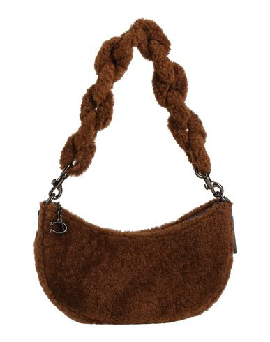 Coach Woman Handbag Brown Size - Shearling | YOOX (US)