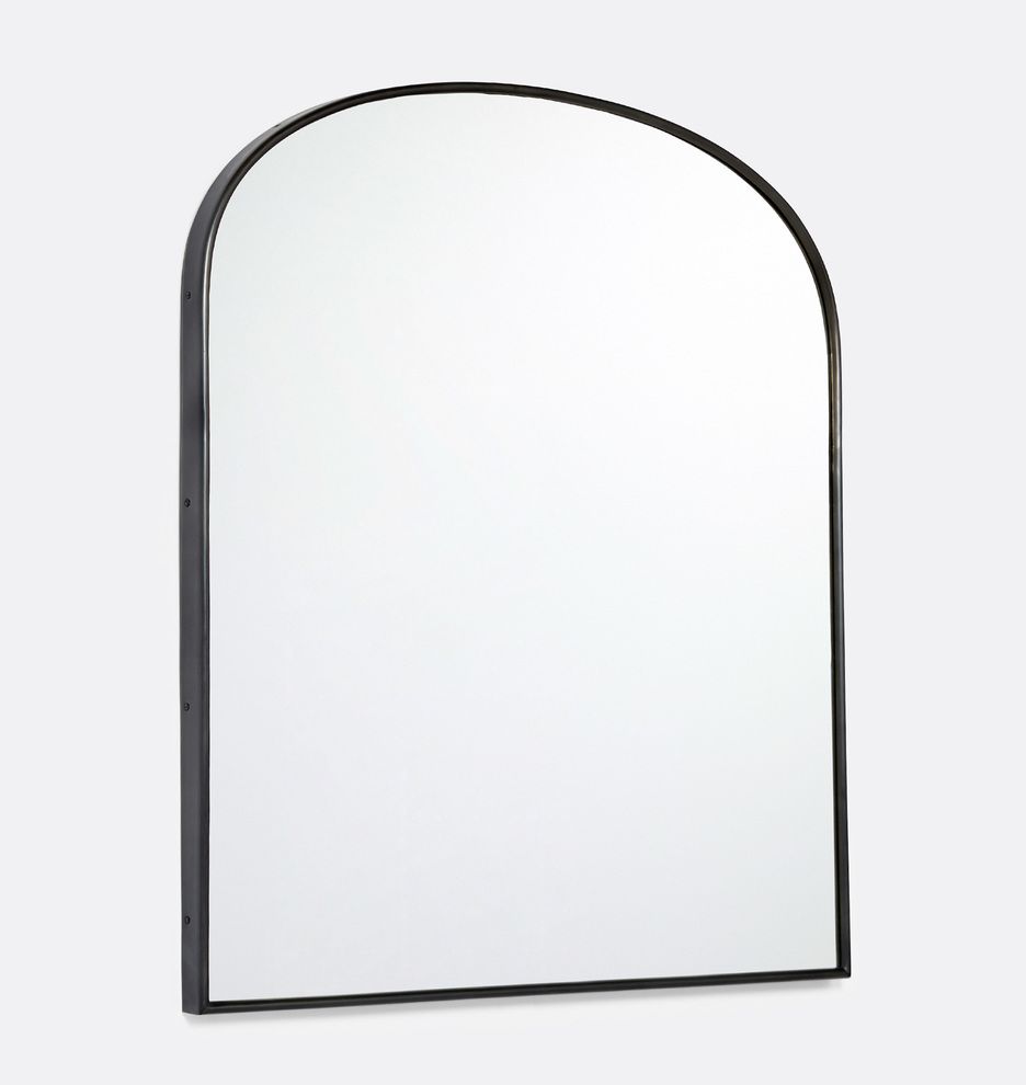 Arched Mantel Metal Framed Mirror | Rejuvenation