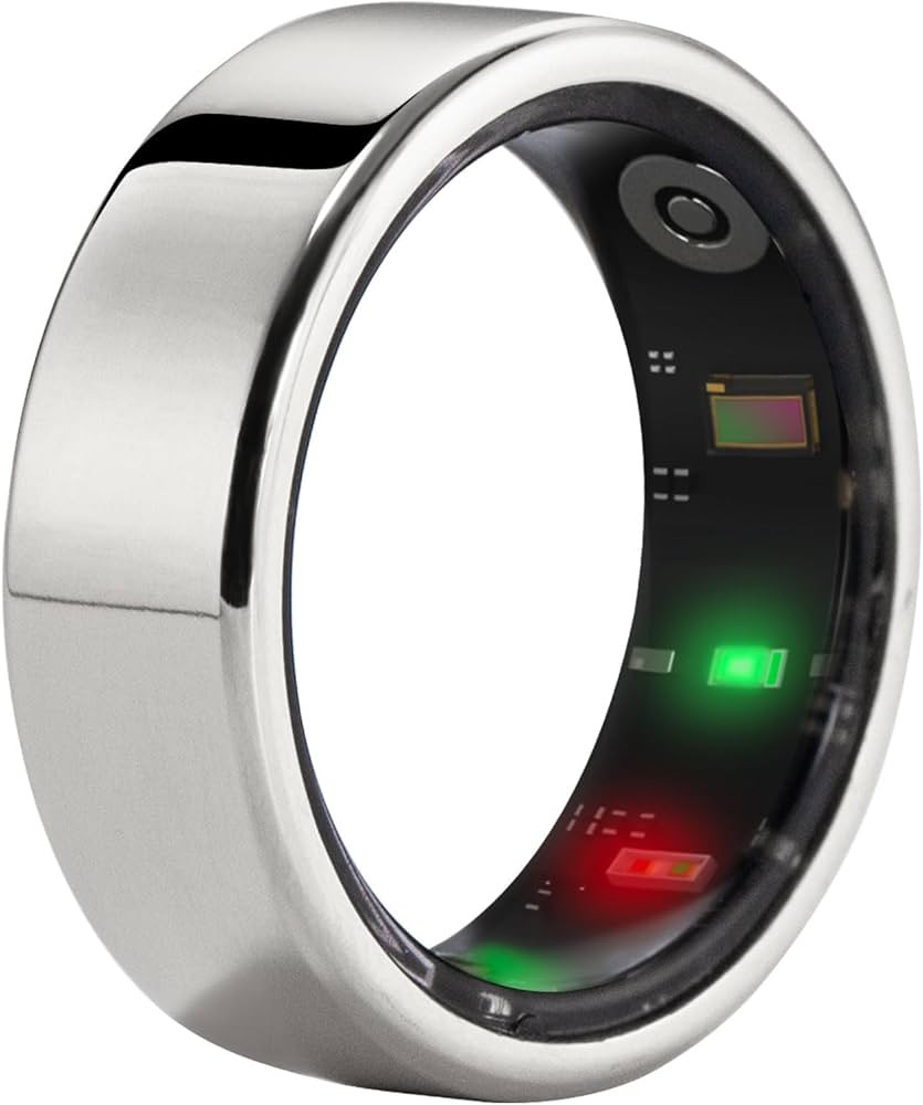 Smart Ring Health Tracker, Fitness Sleep Heart Rate Blood Oxygen Tracker Smart Ring, Water Resist... | Amazon (US)