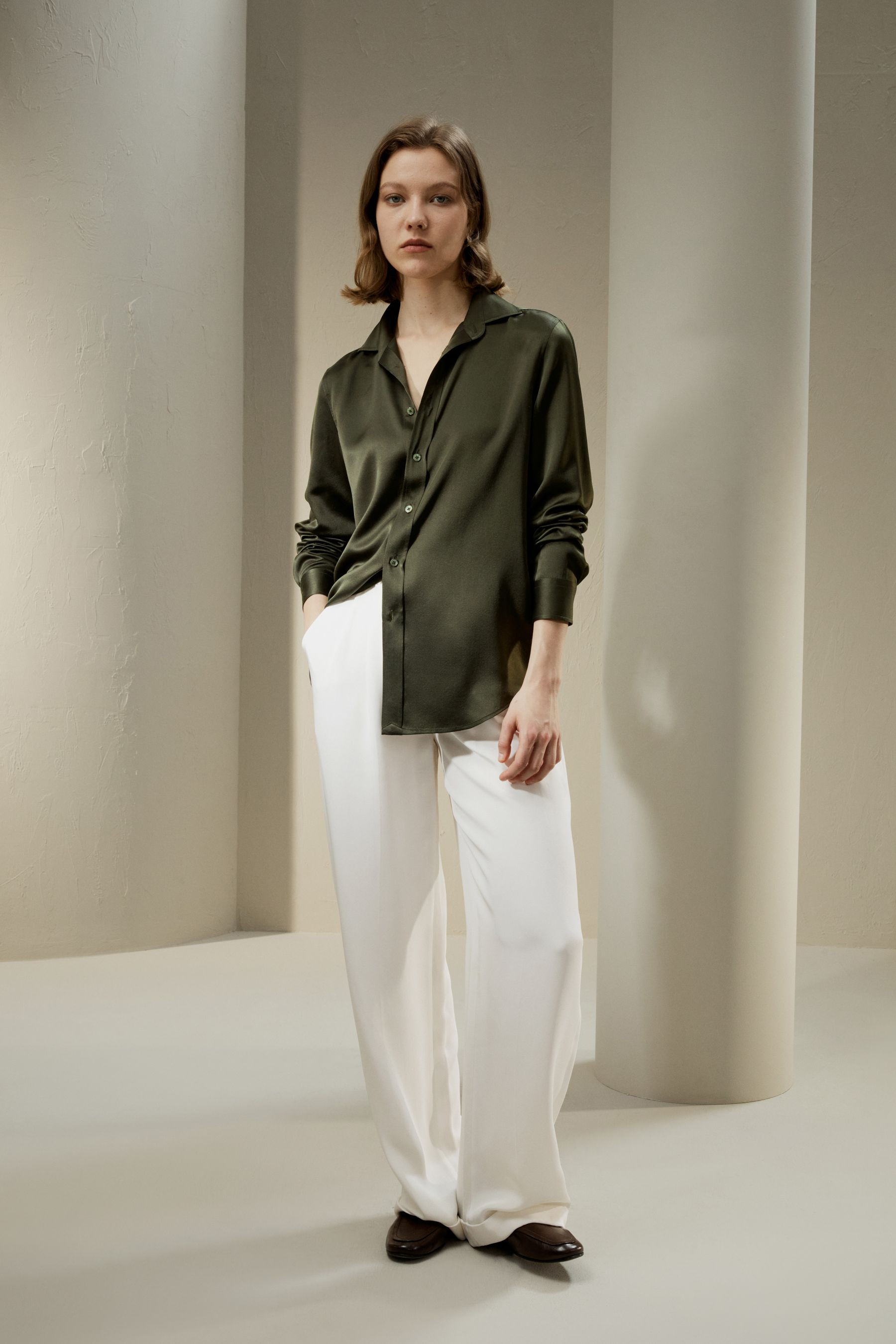 Tailored Silk Shirt | LilySilk