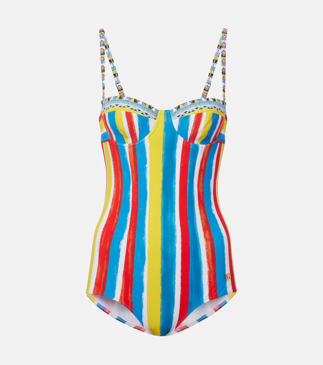 Cutout striped swimsuit | Mytheresa (US/CA)
