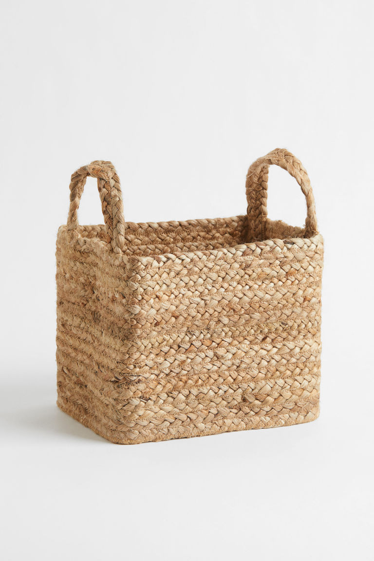 H & M - Small Jute Storage Basket - Beige | H&M (US + CA)