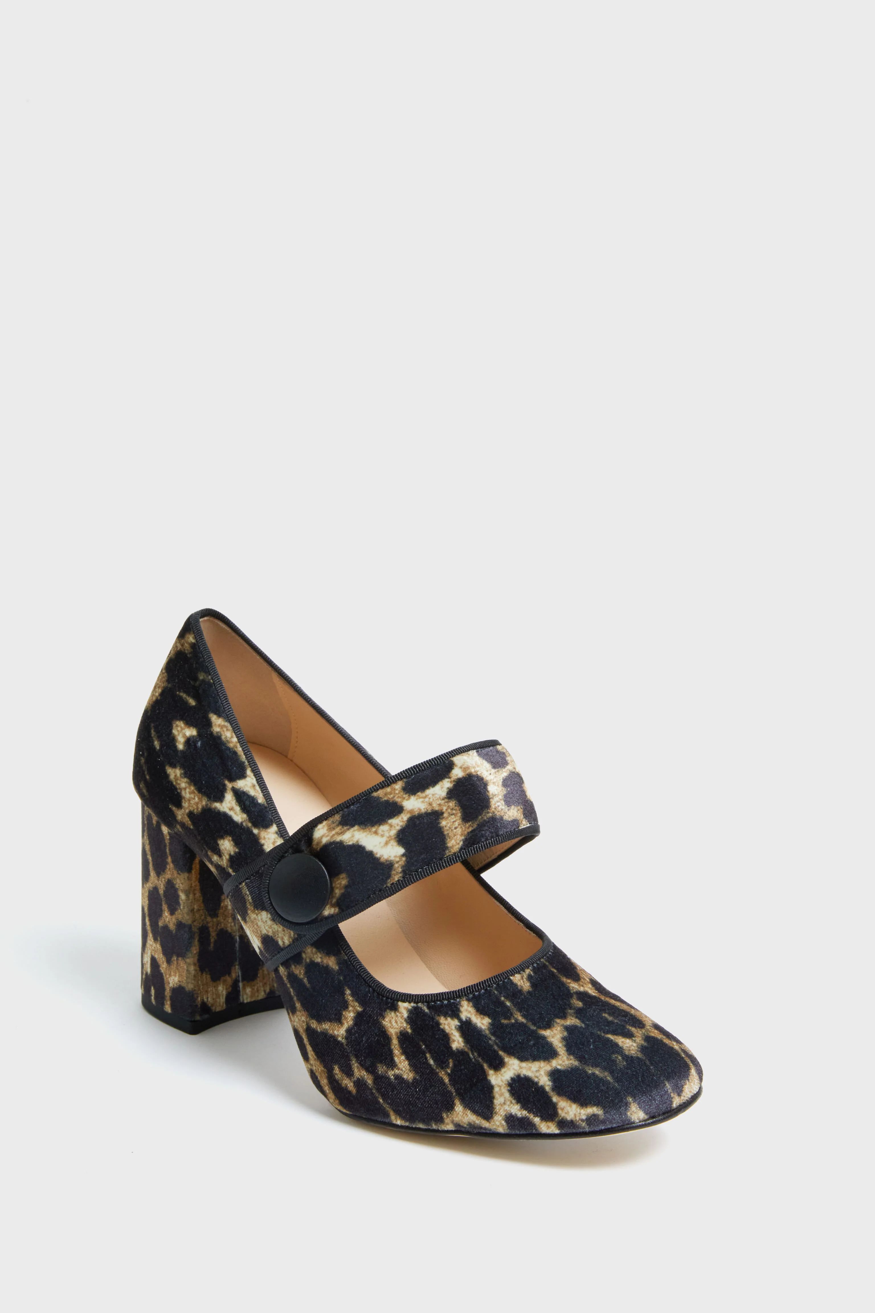 Leopard Velvet Ellie Heels | Tuckernuck (US)