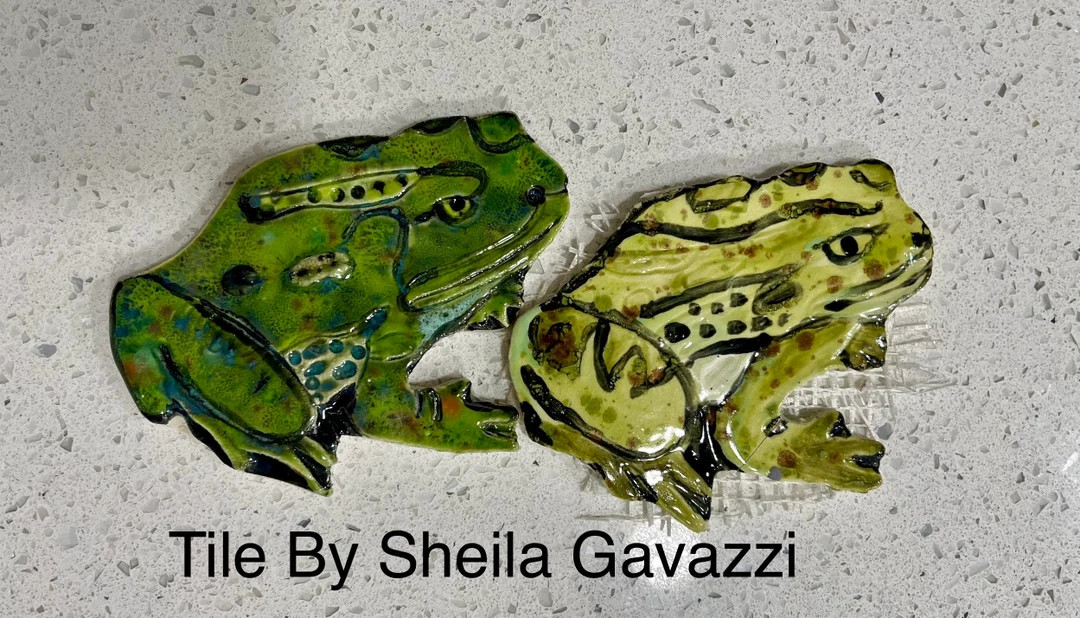 Frog Tile: Pond Mosaic, Shower Accent (5 Inch) - Etsy | Etsy (US)