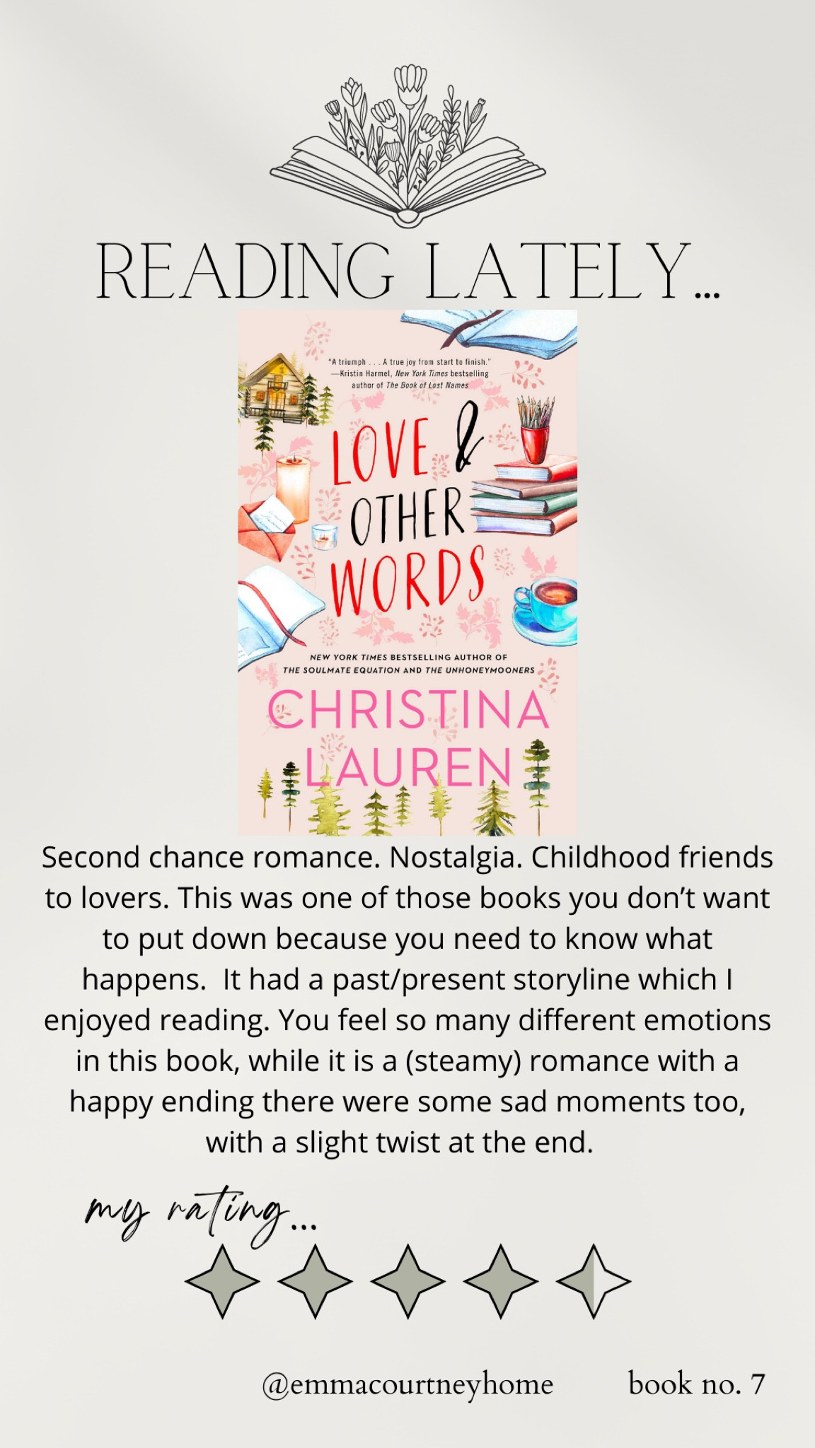 Book review for love & other words! Loved it 