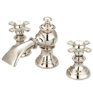 Water Creation Modern Classic 8 in. Widespread 2-Handle Bathroom Faucet with Pop Up Drain in Poli... | The Home Depot