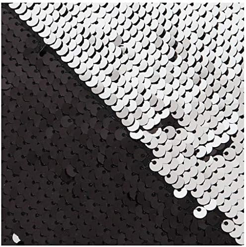 Pardecor Sequin Fabric by The Yard 1 Yard Black to Silver Mermaid Reversible Sequin Fabric Flip up G | Amazon (US)