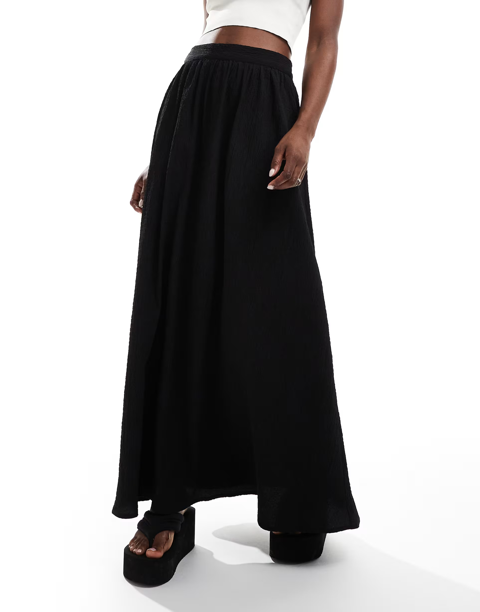 In The Style maxi skirt in black | ASOS (Global)