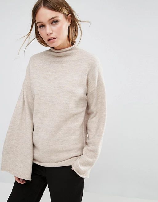 Fashion Union – Hochgeschlossener Pullover mit weiten Ärmeln | Asos DE