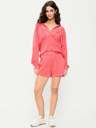 Extra High-Waisted Sweat Shorts -- 5-inch inseam | Old Navy (US)