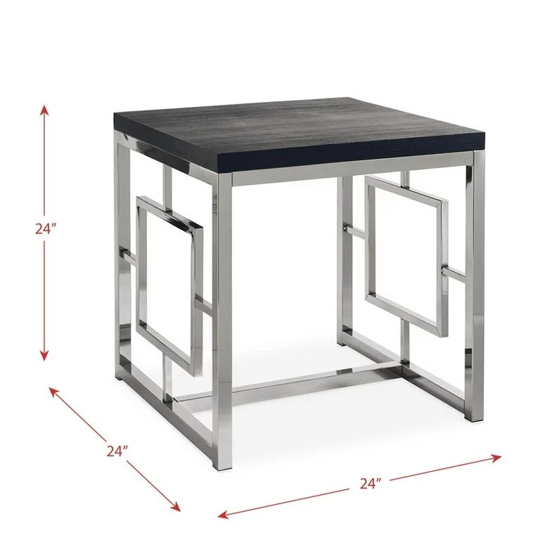 Bowery Hill End Table in Chrome - Walmart.com | Walmart (US)