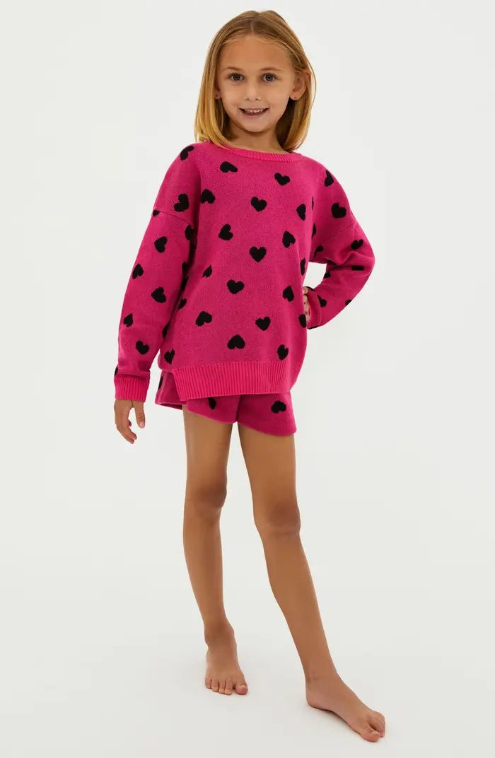 Kids' Little Callie Heart Crewneck Sweater | Nordstrom