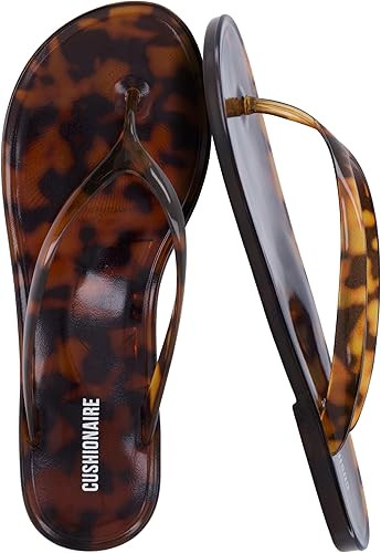 CUSHIONAIRE Splash Jelly Flip Flops for Women With Flexible Sole, Soft Footbed Summer Sandals for... | Amazon (US)