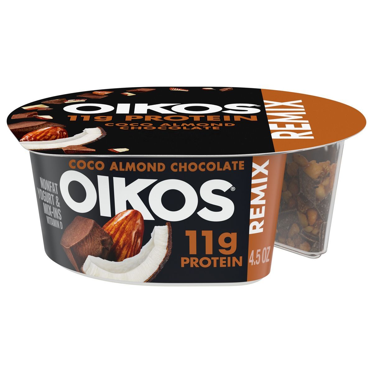 Oikos Mixin Coconut with Chocolate and Almond Greek Yogurt - 4.5oz | Target