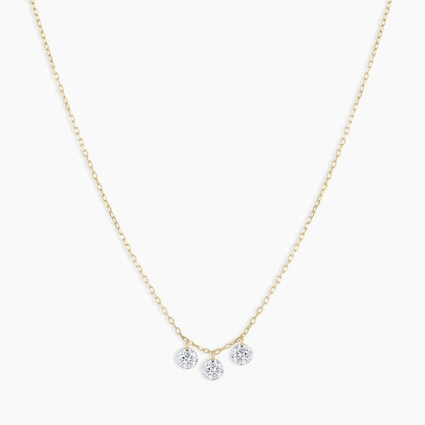 Trio Floating Diamond Necklace | Gorjana