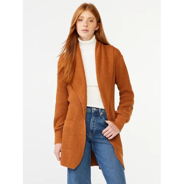 Free Assembly Women's Long Cardigan Sweater, Heavyweight | Walmart (US)