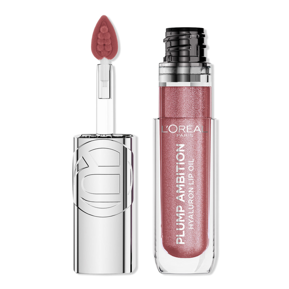 L'Oreal Plump Ambition Hyaluron Lip Oil Shimmer - Rosewood Lights | Ulta