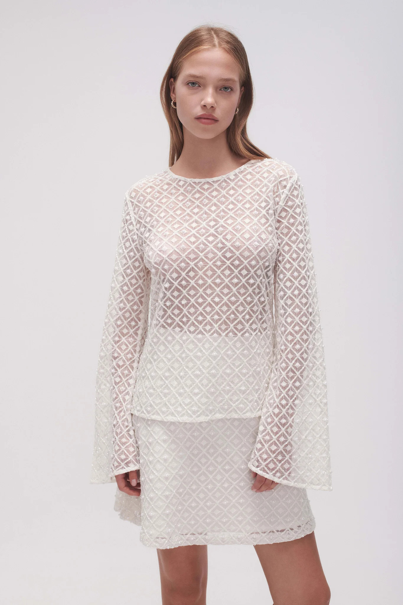 Freya Diamond Pearl Top | aje. (Australia and New Zealand)