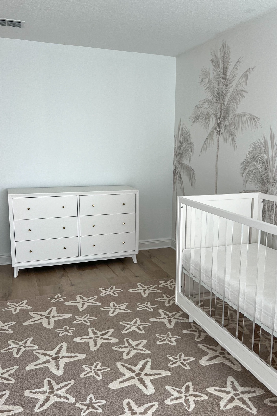 Baby nursery, acrylic crib, dresser, pottery barn, coastal nursery

#LTKBaby #LTKHome