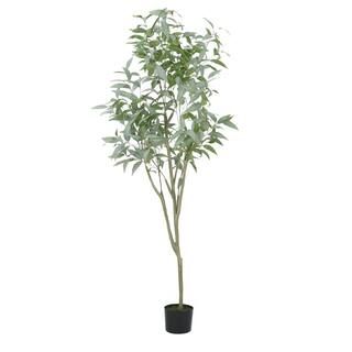 Noble House Monadnock 6 .5 ft. Artificial Eucalyptus Leaf Tree 109244 - The Home Depot | The Home Depot