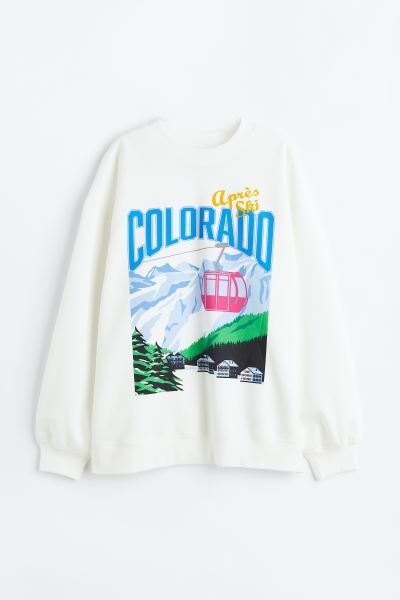 Printed Sweatshirt | H&M (US + CA)