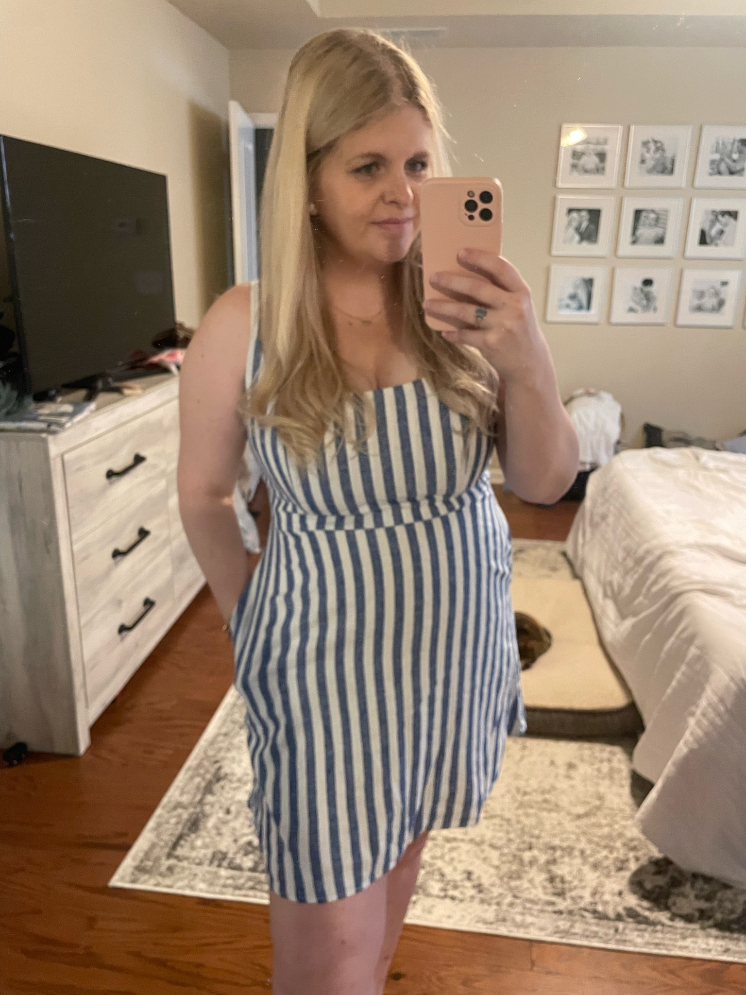 Blue and white summer dress

#LTKFindsUnder50 #LTKMidsize #LTKStyleTip