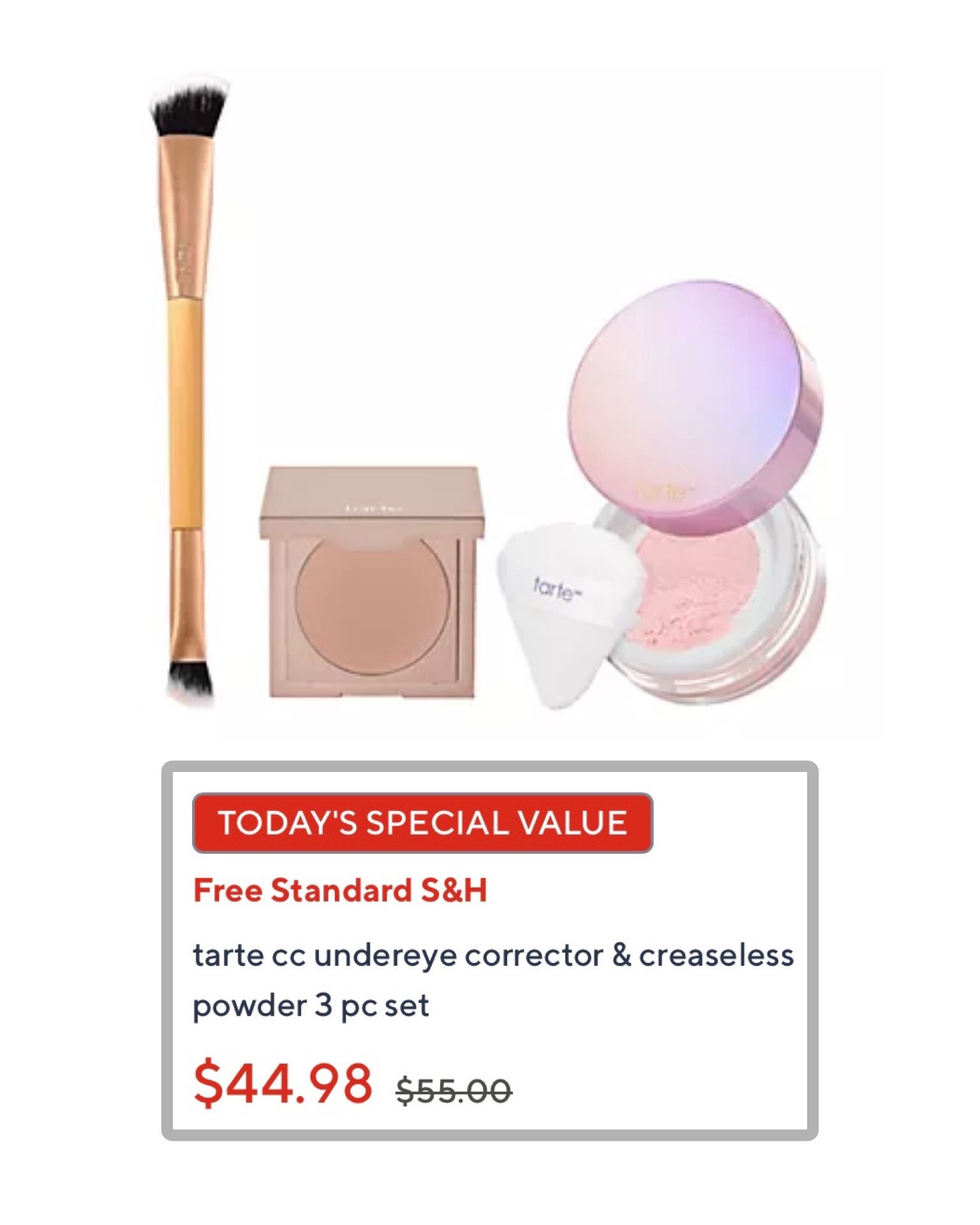 QVC deal of the day! This setting powder for mature skin is gold! I love it!! 

#Tarte #makeup #dailydeal #matureskin 

#LTKBeauty #LTKOver40 #LTKSaleAlert