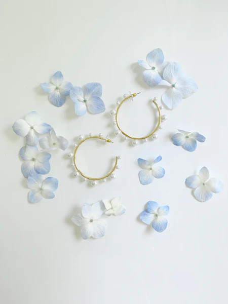 pre order: collection earrings: pearl hoops | Nicola Bathie Jewelry
