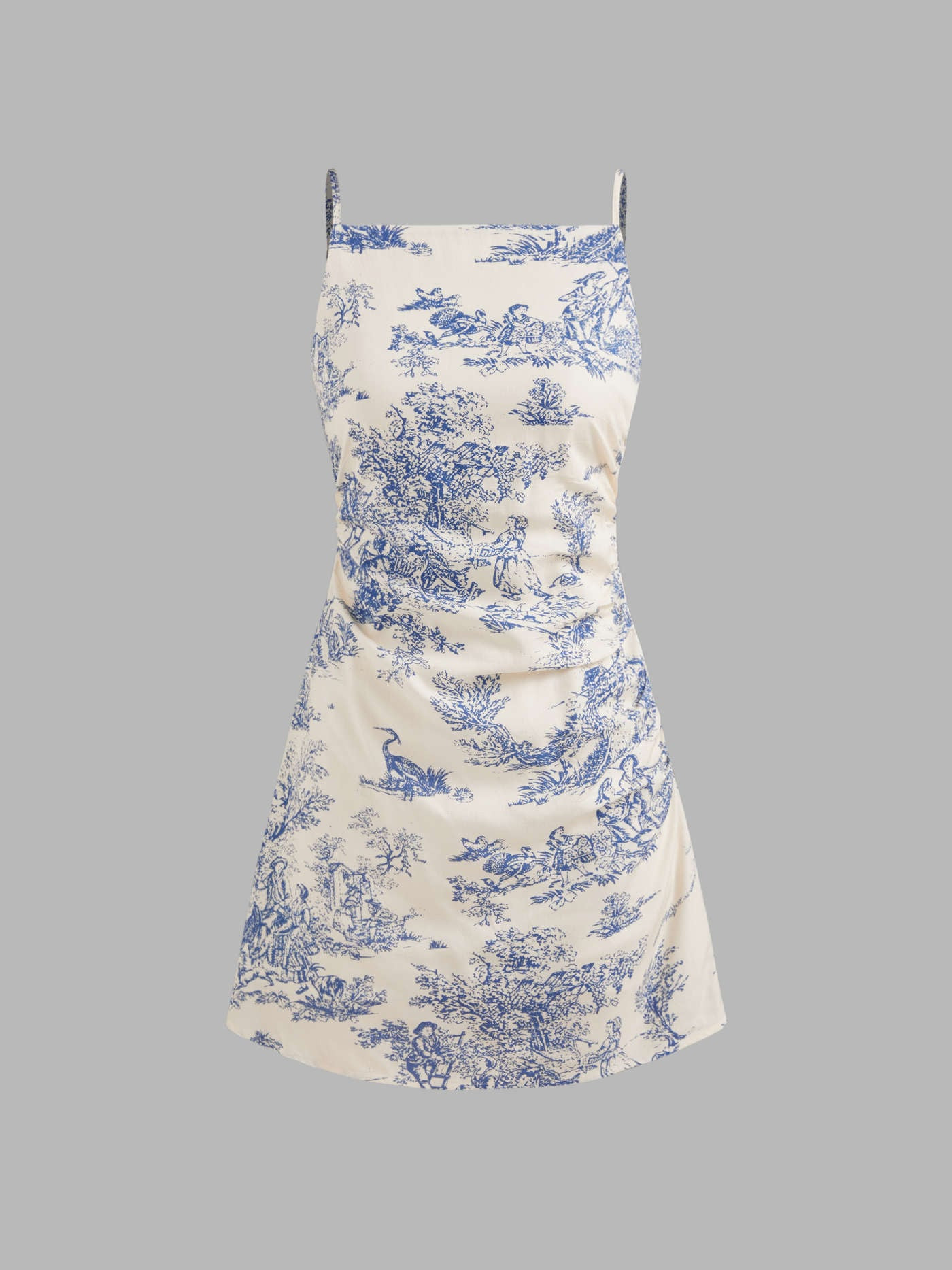 Square Neck Toile de Jouy Cami Mini Dress | Cider