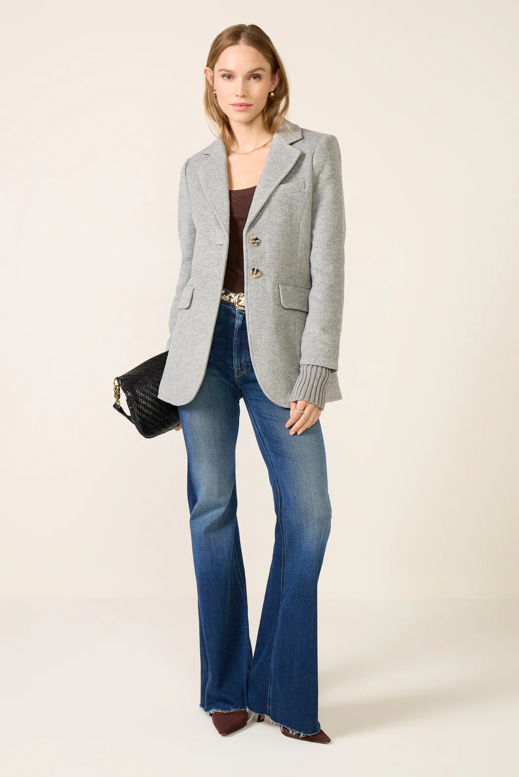 FAVORITE DAUGHTER Women's The City Blazer, Size XS, Grey | Evereve