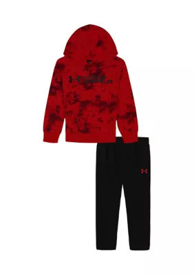 Under Armour Boys 4-7 Fleece Set, Red, 6 | Belk