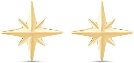 Dainty Minimalist Multi Design Stud Earrings for Women Push Back Earrings | 14K Gold Over Sterlin... | Amazon (US)