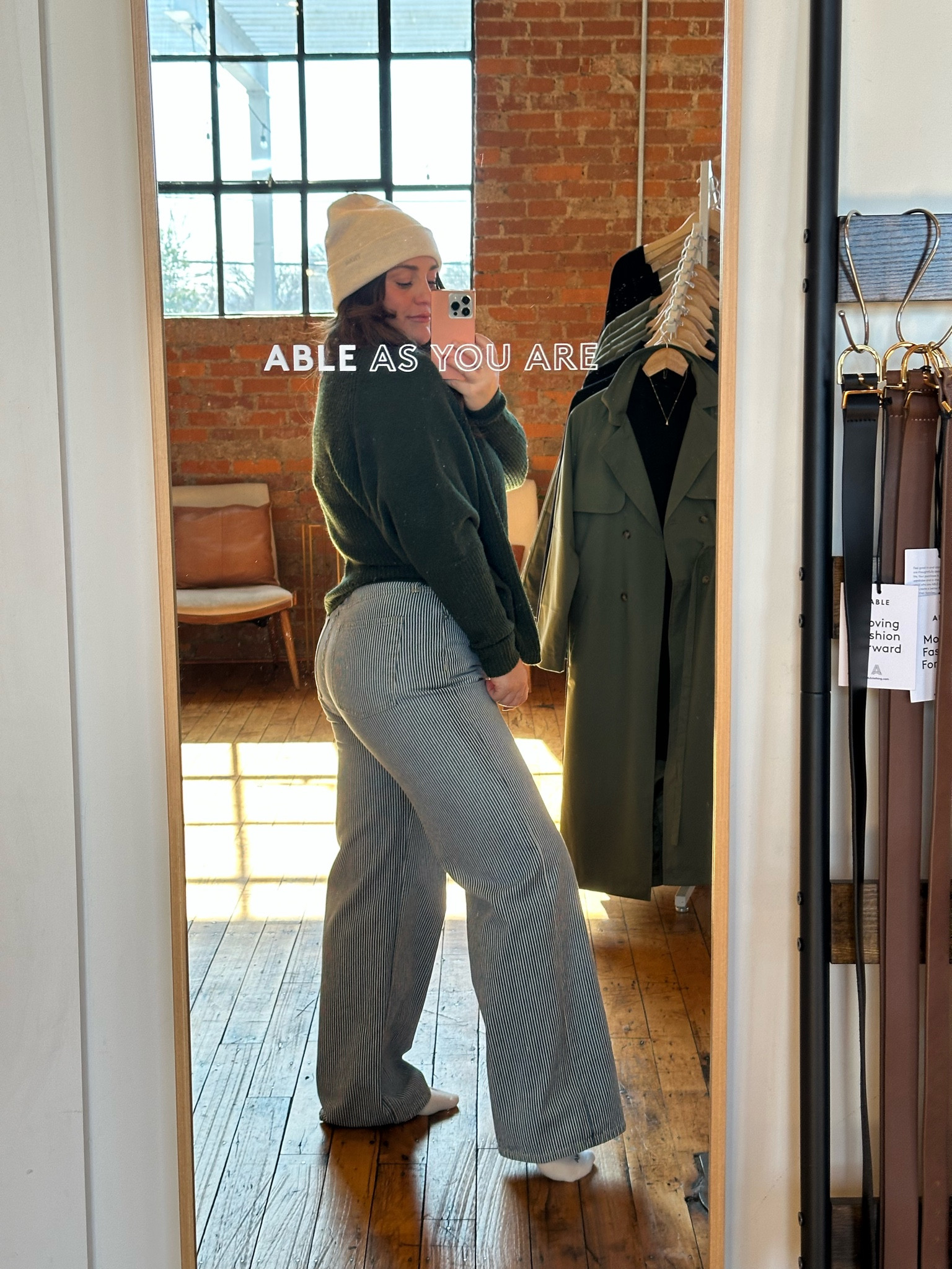 ABLE for sustainable and inclusive fashion 🫶🏼

Sizes I’m wearing: 
XL in sweater 
30 in pants 

#LTKMidsize #LTKStyleTip #LTKWorkwear